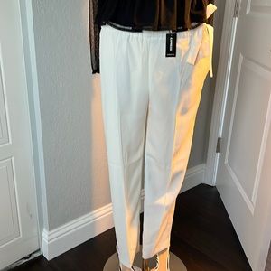 Crape ankle pants with side ties.